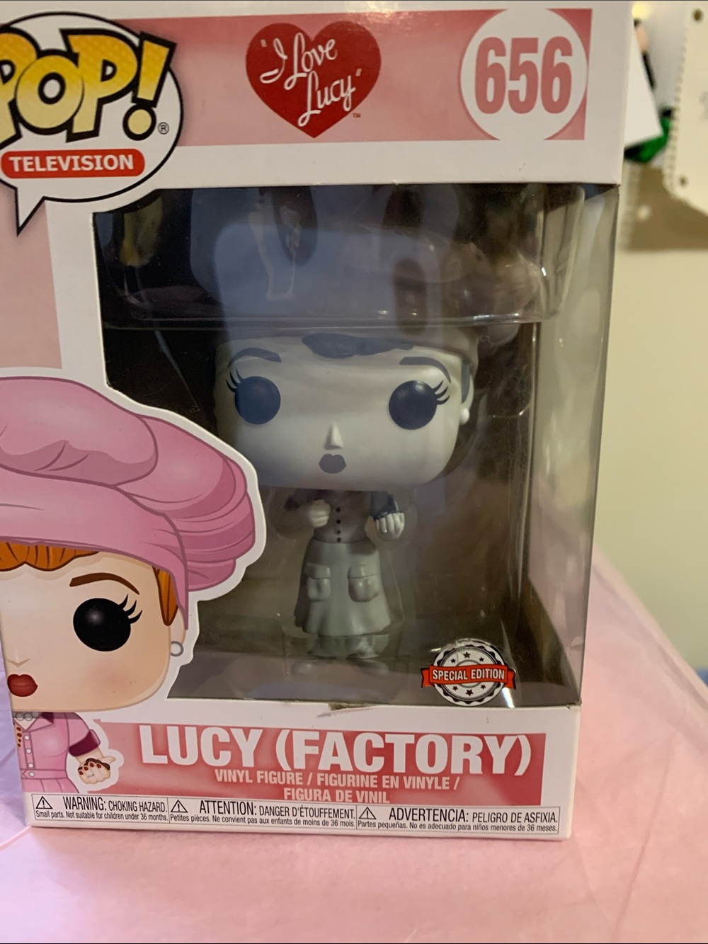 Funko Pop! Television I Love Lucy Lucy (Factory) Pink and Gray Collectible
